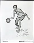 1960s Dolph Schayes Syracuse Nats 8x20 B&W Spalding Advisory Staff Photo