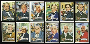 1972 Topps Us Presidents Trading Cards (lot of 12)
