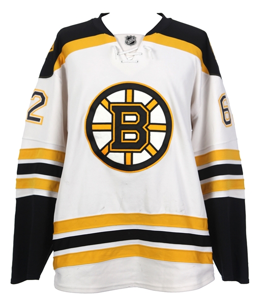 2007-08 Milan Lucic Boston Bruins Game Worn Road Jersey (MEARS LOA/Direct Authentication Letter) Rookie Season