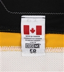 2007-08 Milan Lucic Boston Bruins Game Worn Road Jersey (MEARS LOA/Direct Authentication Letter) Rookie Season