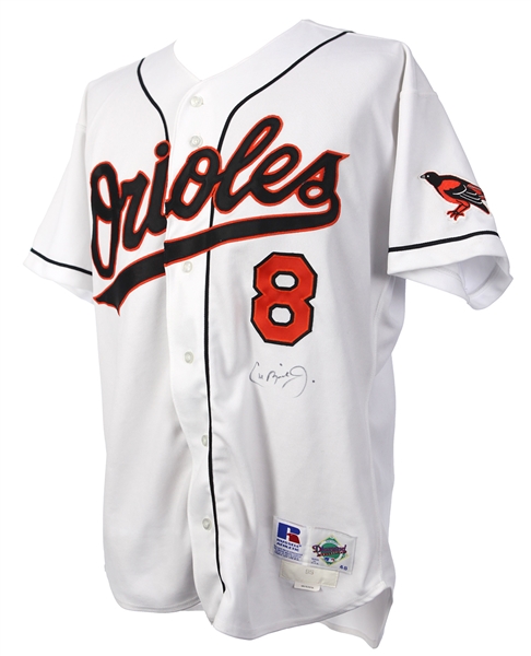 1995 Cal Ripklen Jr. Baltimore Orioles Signed Home Jersey (MEARS LOA/JSA)