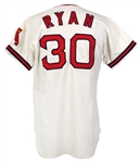 1974-1975 Nolan Ryan California Angels Game Autographed Worn Home Jersey (MEARS A9.5 / JSA) “From the Seasons of 3x 300+ K seasons, 2 No Hitters”