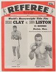 1964 Cassius Clay vs. Sonny Liston Referee Magazine – Near Mint