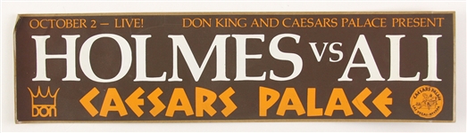 1980 (October 2nd) Muhammad Ali vs. Larry Holms 4”x15” Bumper Sticker