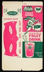 1966 Batman Penisula Fruit Drink 8”x13” unfolded carton (Old Store Stock)