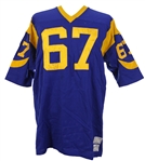 1973-79 Bill Nelson Jim Youngblood John Williams Los Angeles Rams Game Worn Home Jerseys - Lot of 3 (MEARS LOA)