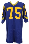1973-79 Bill Nelson Jim Youngblood John Williams Los Angeles Rams Game Worn Home Jerseys - Lot of 3 (MEARS LOA)