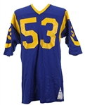 1973-79 Bill Nelson Jim Youngblood John Williams Los Angeles Rams Game Worn Home Jerseys - Lot of 3 (MEARS LOA)