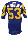 1973-79 Bill Nelson Jim Youngblood John Williams Los Angeles Rams Game Worn Home Jerseys - Lot of 3 (MEARS LOA)
