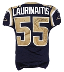 2001-14 St. Louis Rams Game Worn Jerseys - Lot of 6 w/ James Laurinaitas Dual Signed, Robert Quinn International Series & More (MEARS LOA/JSA & PSA/DNA)