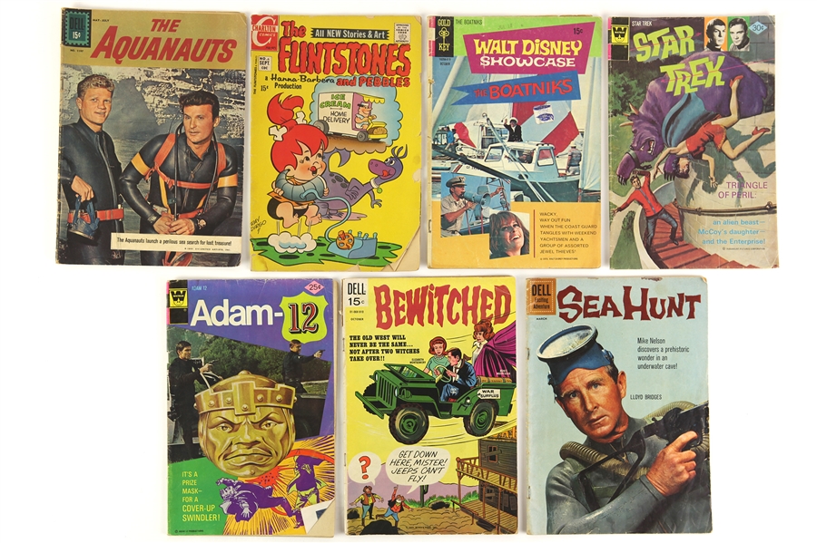 1961-76 Comic Book Collection - Lot of 7 w/ Star Trek, Walt Disney, Flinstones, Bewitched & More