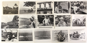 1910's-70's Cuba Original & Wire Photo Collection - Lot of 45 w/ Fidel Castro, Willie Mays, Presidente Batista, Cuban Refugees & More