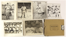 1940's New York Yankees Original Photo Collection - Lot of 41 w/ Joe DiMaggio & More