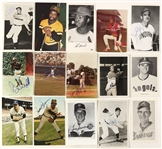 1950s-80s Baseball Photo Postcard Collection - Lot of 15 w/ 11 Signed Including Bob Feller, Frank Robinson, Dennis Eckersley & More (JSA)