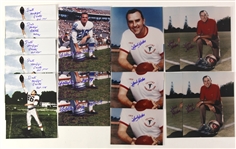 1990's-2000's Football Signed Photo Collection - Lot of 29 w/ Norb Hecker, Babe Parilli, Dante Lavelli, Yale Lary & More (JSA)
