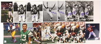 1990s-2000s Football Signed Photo Collection - Lot of 14 w/ Bob Lilly, Red Cochran, Chuk Bednarik, Leroy Kelly & More (JSA)