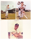 1990s Eddie Mathews Milwaukee Braves Signed 8" x 10" Photos - Lot of 3 (JSA)
