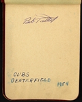 1954 Chicago Cubs Multi Signed Autograph Book w/ 15+ Signatures Including Rookie Year Ernie Banks & More (JSA)