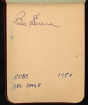 1954 Chicago Cubs Multi Signed Autograph Book w/ 15+ Signatures Including Rookie Year Ernie Banks & More (JSA)