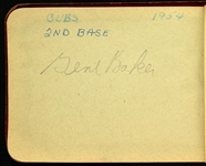 1954 Chicago Cubs Multi Signed Autograph Book w/ 15+ Signatures Including Rookie Year Ernie Banks & More (JSA)