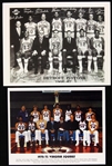 1966-73 Detroit Pistons Virgina Squires Team Photos - Lot of 2 w/ Julius Erving & More
