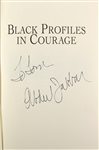1996 Kareem Abdul Jabbar Los Angeles Lakers Signed Black Profiles In Courage Hardcover Book (JSA)