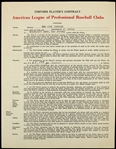 1957 Yogi Berra Lee MacPhail New York Yankees Signed Player Contract (JSA/Steiner)