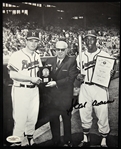 1960 Hank Aaron Milwaukee Braves Signed 8" x 10" Photo *JSA*