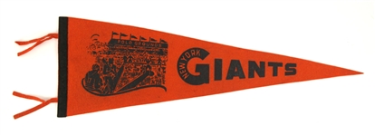 1940s New York Giants Polo Grounds 26" Full Size Pennant