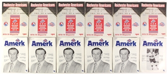 1970's Rochester Americans American Hockey League Game Programs - Lot of 82