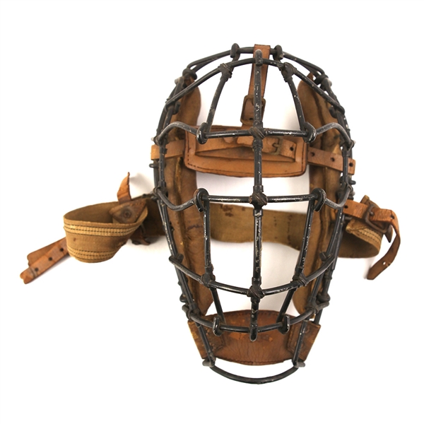 1910s-20s Game Worn Catchers Mask (MEARS LOA)