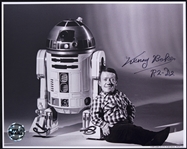 1990s Kenny Baker Star Wars R2 D2 Signed 8x10 B&W Photo (JSA)