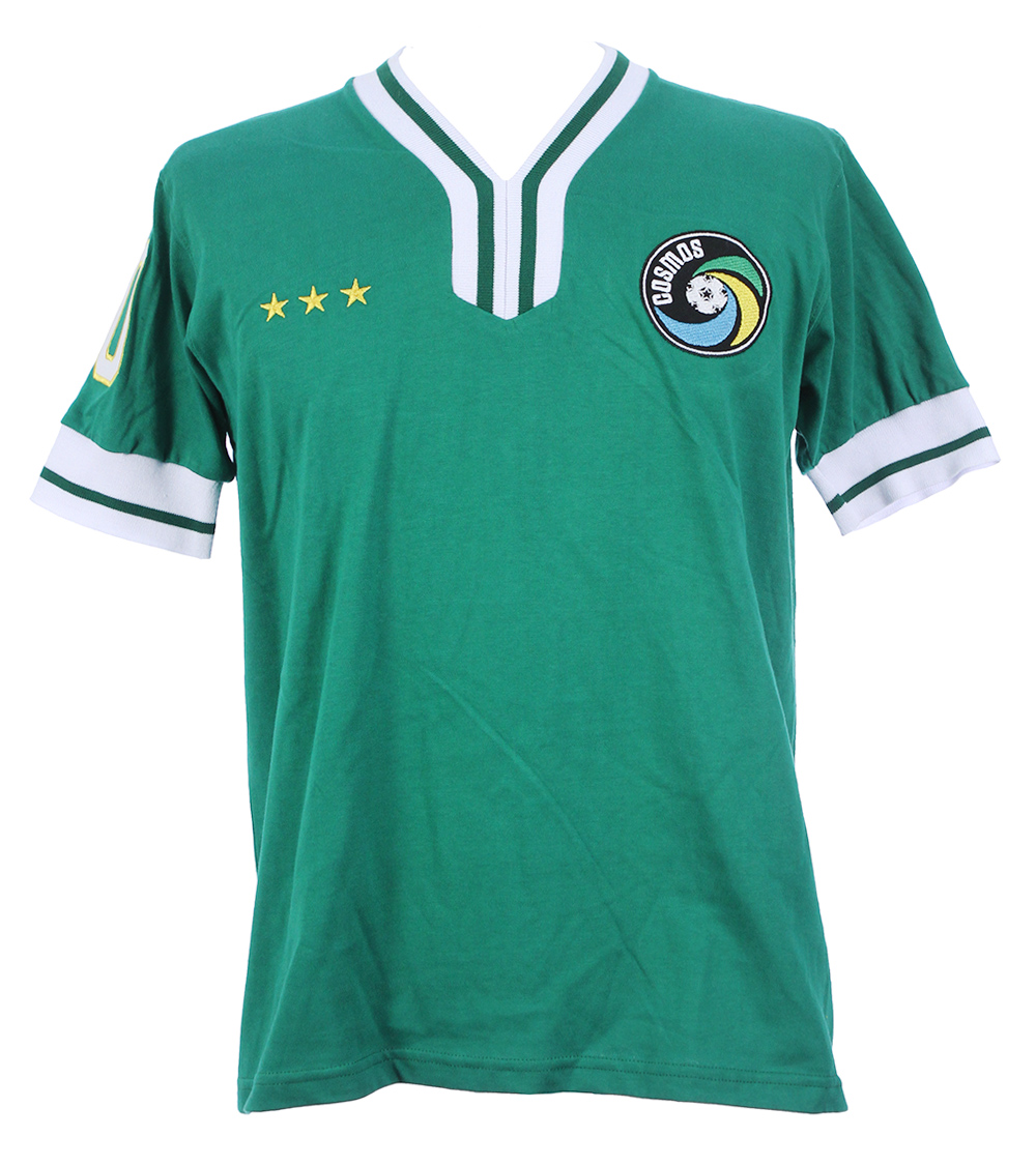 Lot Detail - 2000's Pele New York Cosmos Signed Green Jersey (PSA/DNA)