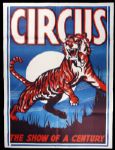 1960s circa Circus The Show of A Century 42" x 56" Poster
