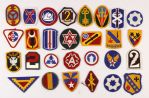 Assorted Periods US Patch Lot of 100 US Army Dress Patches 