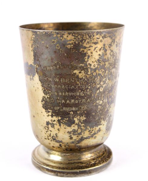 1900s circa British Presentation Silver Cup City of London Territorial Army
