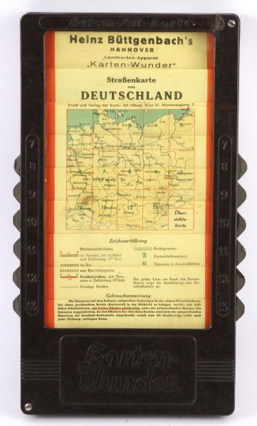 1939-45 WW2 German Car Map Holder with Maps Bakelight Plastic