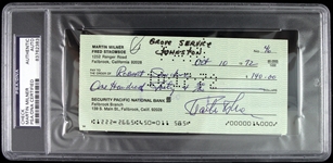1972 Martin Milner Route 66 Adam 12 Signed Personal Check (PSA/DNA Slabbed)
