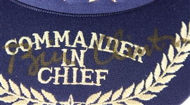 1990's Gerald Ford Bill Clinton Signed Commander In Chief Cap (JSA)