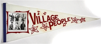 1977-1979 Village People Official Onsite 29” Concert Group Photo Pennant  