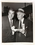 1953 Joe DiMaggio Walter Winchell New York Yankees 7" x 9" Original Photo