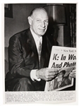 1959 Leo Durocher Dodgers/Giants 7" x 9" Wire Photo