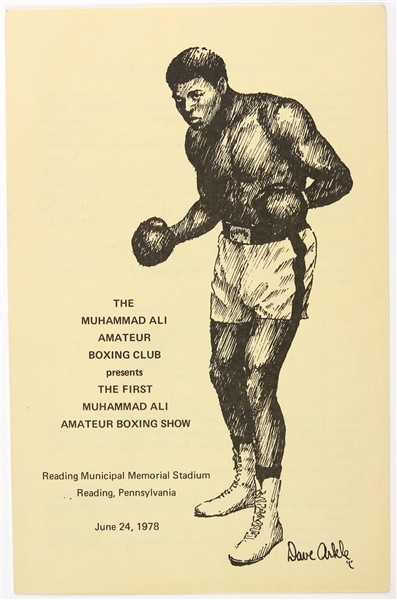 Lot Detail - 1978 Muhammad Ali Amateur Boxing Club First Muhammad Ali ...