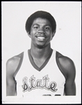 1979 Magic Johnson Michigan State Original 4”x5” Press Photo “Michigan State University,East Lansing, MICH” stamped on reverse