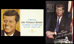 1963-1964 circa John F. Kennedy Mint Postcards (2)