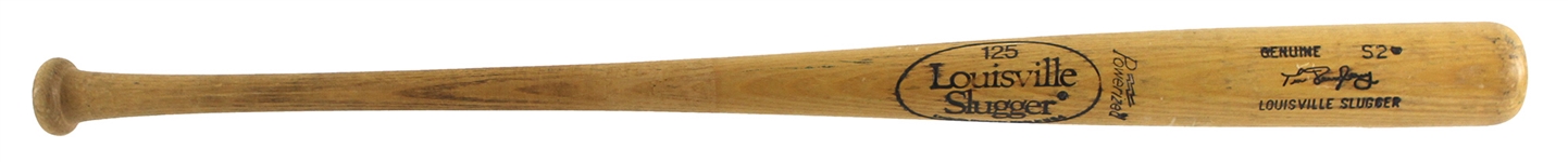 1980-82 Tim Derryberry Minor Leagues Louisville Slugger Professional Model Game Used Bat (MEARS LOA)