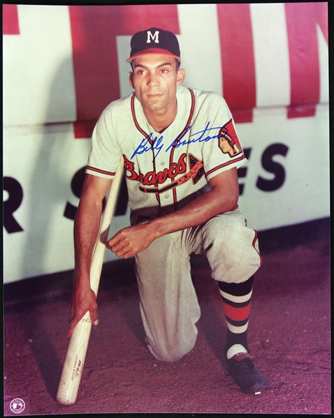 1990s Billy Bruton Milwaukee Braves Signed 8" x 10" Photo (JSA)
