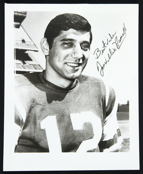 1968 Joe Namath New York Jets 4" x 5" Facsimile Signed Photo