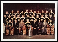 1969-1970 Boston Bruins Stanley Cup Champions 5” x 7” Full Color Glossy Paper Team Photo
