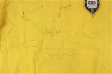 1971 Pele Brazil Soccer Clubhouse Team Signed Jersey (MEARS LOA)